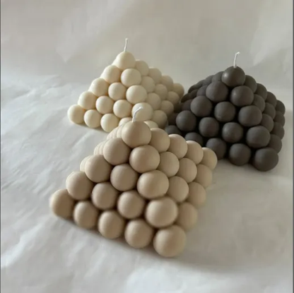 Pyramid Bubble candle