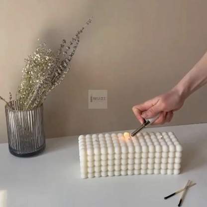 Long bubble candle