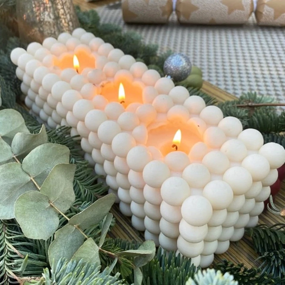 Long bubble candle