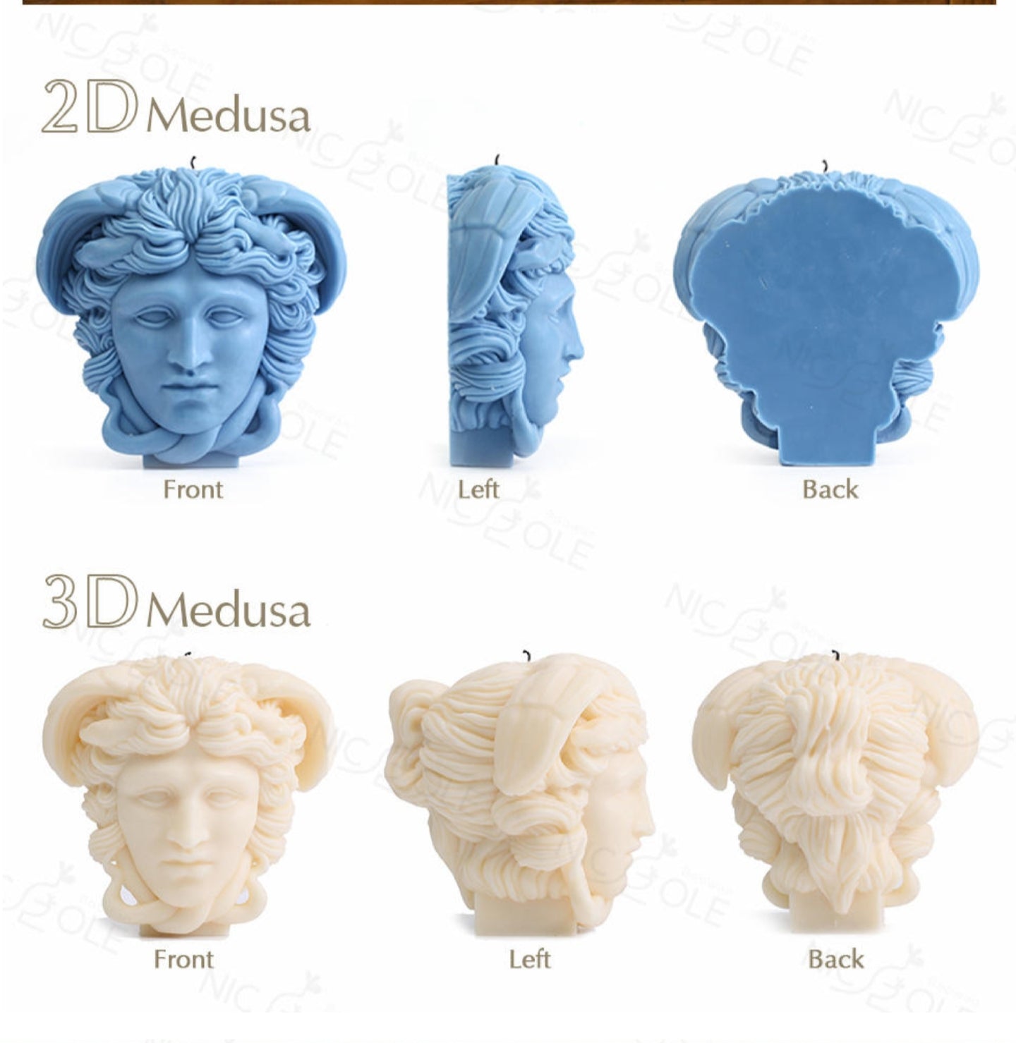 Medusa head 3D