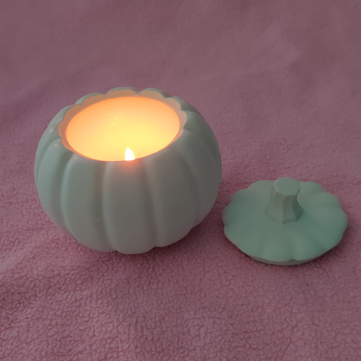 Pumpkin candle