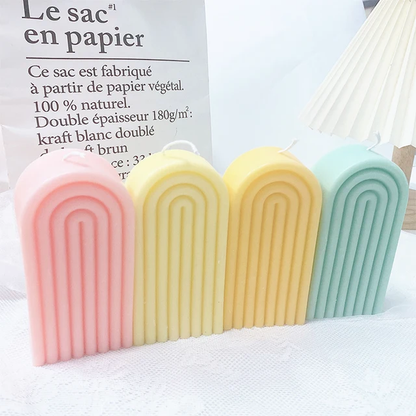 Rainbow candle