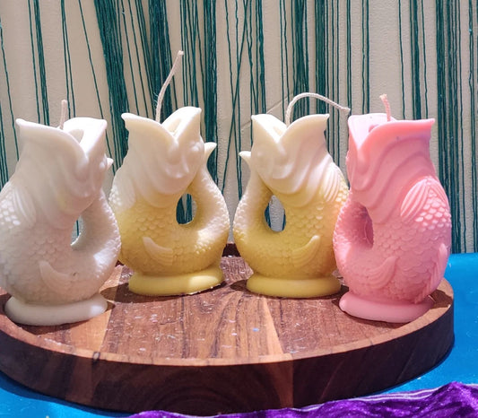 Fish face candles